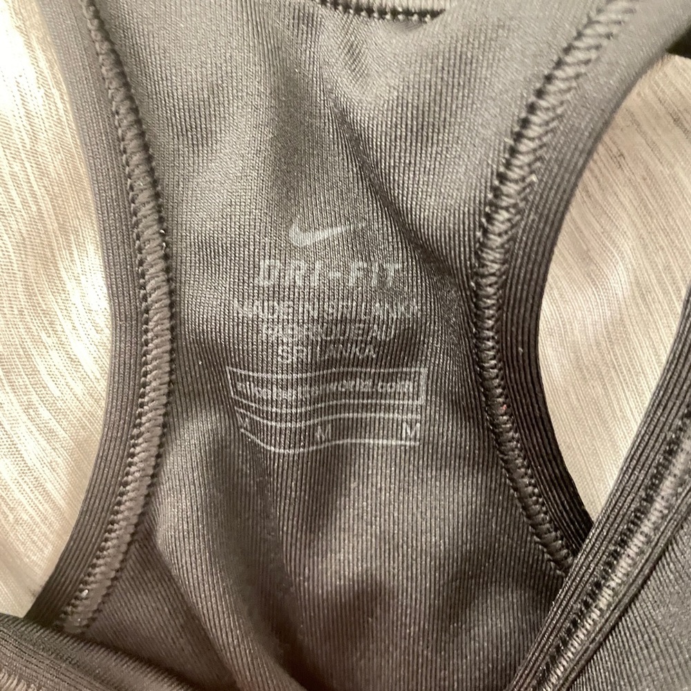 Nike Padded Black Sports Bra M - Picture 3 of 3